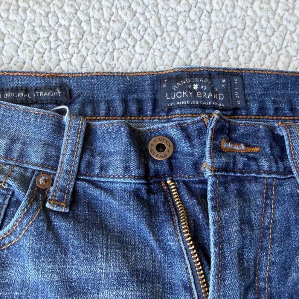 Lucky-brand Men's Navy and Blue Jeans -Size 30x32
